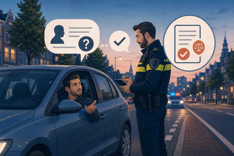 wat moet je zeggen bij een staandehouding